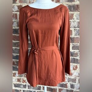 🦋Diane Von Furstenberg Brown Silk Tunic